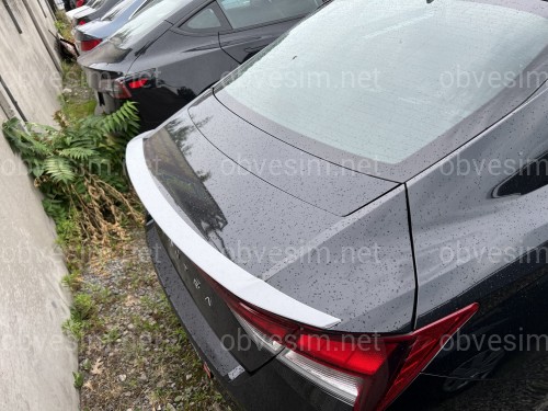 Спойлер лип Hyundai Elantra CN7 21+ ABS пластик під фарбування