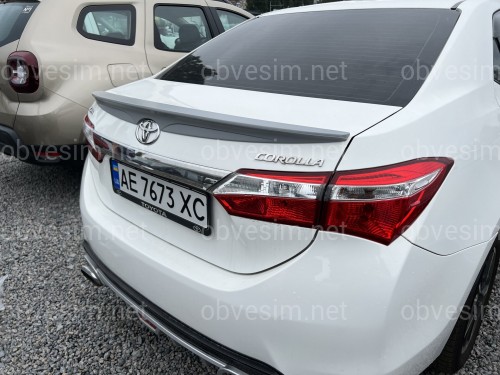 Спойлер ліп багажника Toyota Corolla ЄВРОПА 2013-2018 ABS пластик під фарбування