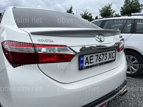 Спойлер ліп багажника Toyota Corolla ЄВРОПА 2013-2018 ABS пластик під фарбування