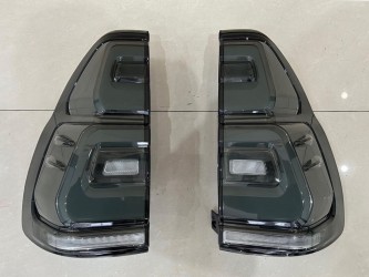 Задні LED ліхтарі Toyota Land Cruiser Prado 120 2003-2009 у стилі 2018+, димчасті 2шт