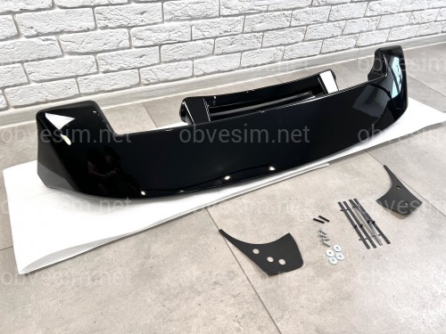 Спойлер козирок Toyota Land Cruiser 100 / Lexus LX 470 1998-2007 ABS пластик колір чорний, модель Maxi