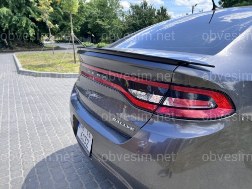 Спойлер лип SRT Dodge Dart 2012-2017 ABS пластик, колір чорний глянець