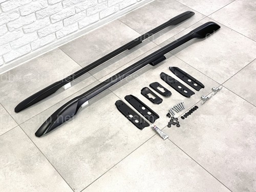 Рейлінги на дах Toyota Land Cruiser Prado 150 2009-2023 якість оригіналу (алюміній 2шт.) КОЛІР ЧОРНИЙ