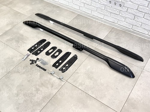 Рейлінги на дах Toyota Land Cruiser Prado 150 2009-2023 якість оригіналу (алюміній 2шт.) КОЛІР ЧОРНИЙ