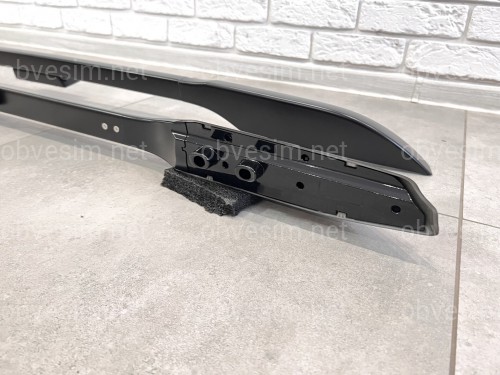 Рейлінги на дах Toyota Land Cruiser Prado 150 2009-2023 якість оригіналу (алюміній 2шт.) КОЛІР ЧОРНИЙ
