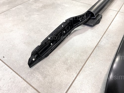 Рейлінги на дах Toyota Land Cruiser Prado 150 2009-2023 якість оригіналу (алюміній 2шт.) КОЛІР ЧОРНИЙ