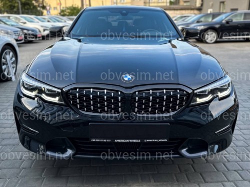 Решітка радіатора Diamond BMW 3 Series G20 G21 2019-2022 чорна з хромом