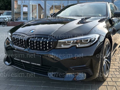 Решітка радіатора Diamond BMW 3 Series G20 G21 2019-2022 чорна з хромом