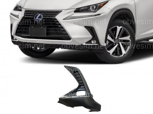 Накладка переднього бампера Lexus NX 2017-2022 ЛІВА СТОРОНА 5314278110