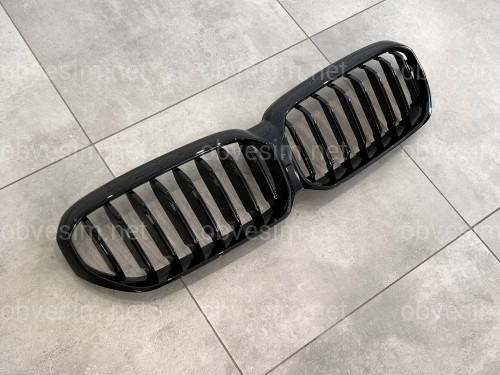 Решітка радіатора ніздрі M-Tech BMW 5 Series G30 / G31 2020+ чорний глянець