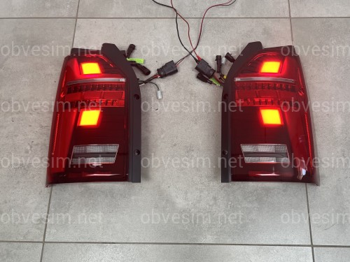 Задні LED ліхтарі стиль Multivan T6.1 2020+ для Volkswagen T6 2015-2019 ляда 2шт.