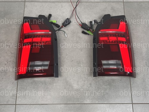 Задні LED ліхтарі стиль Multivan T6.1 2020+ для Volkswagen T6 2015-2019 ляда 2шт.