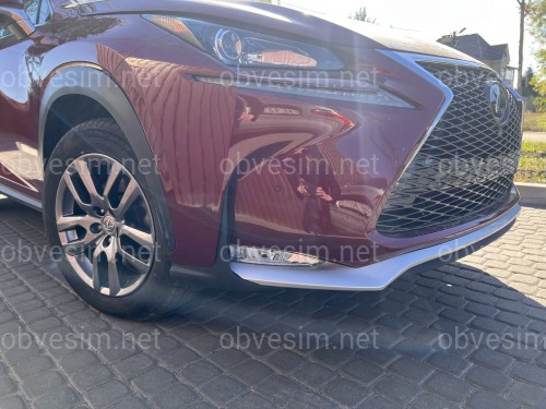 Бампер передній F-Sport Lexus NX 2014-2016 (бампер, спідниця, решітка, хром)