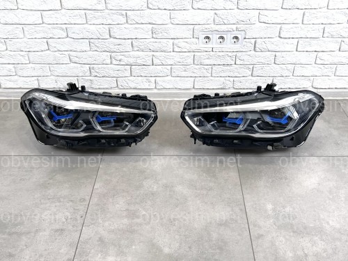 Фари Laser BMW X5 G05 F95 / X6 G06 F96 до рестайлінгу 2018-2022 2шт. комплектні з блоками
