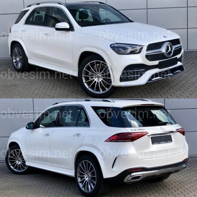 Обвіс AMG Line Mercedes GLE V167 2019-2022 (решітка, передній / задній бампера)