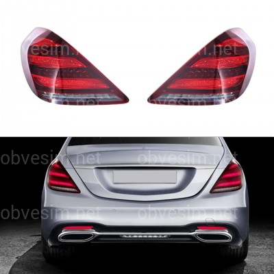 Задні ліхтарі Mercedes-Benz S-class W222 2013-2020 2шт.