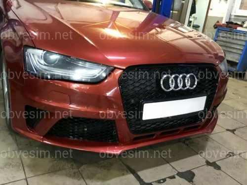 Бампер передній у зборі стиль RS4 для Audi A4 B8 2012-2015