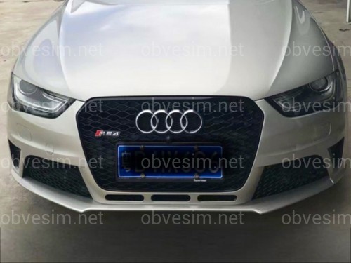 Бампер передній у зборі стиль RS4 для Audi A4 B8 2012-2015