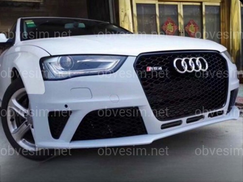 Бампер передній у зборі стиль RS4 для Audi A4 B8 2012-2015