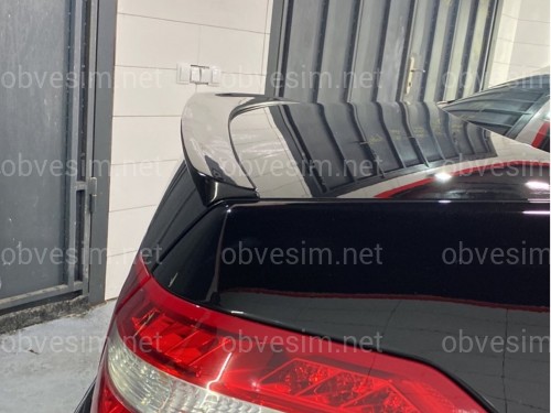 Спойлер лип на багажник Mercedes W212 2009-2016 ABS пластик колір чорний глянець
