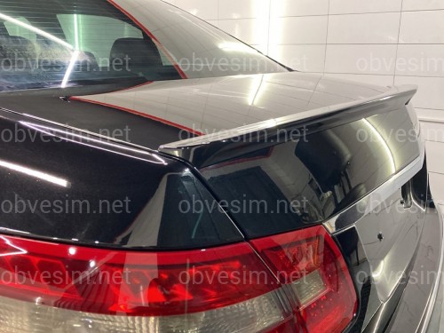 Спойлер лип на багажник Mercedes W212 2009-2016 ABS пластик колір чорний глянець