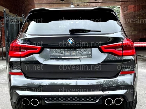 Спойлер на кришку багажника Х3M F97 стиль BMW X3 G01 2018- чорний глянець