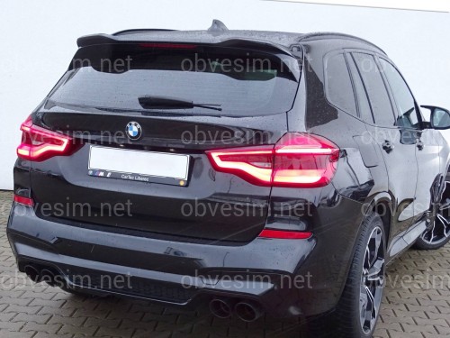 Спойлер на кришку багажника Х3M F97 стиль BMW X3 G01 2018- чорний глянець