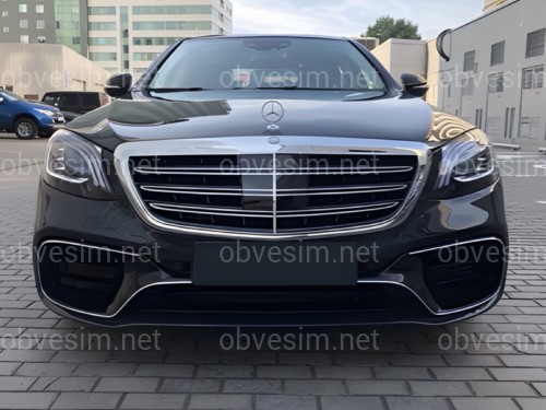 Обвіс AMG S63 (передній/задній бампер) Mercedes S Class W222 рестайлінг 2017-2020