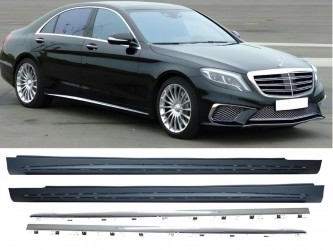Пороги AMG Mercedes S Class W222 2013-2020 LONG довга база