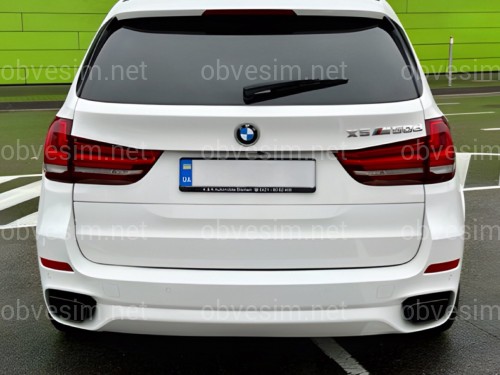 Насадки на вихлопні труби BLACK M Paket BMW X5 F15 2014-2018