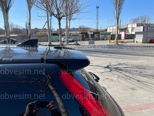Спойлер козирок Honda CRV 2006-2012 ABS пластик, колір чорний