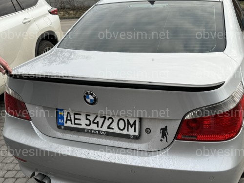 Спойлер лип багажника BMW series 5 E60 2004-2009 ABS пластик, колір чорний глянець