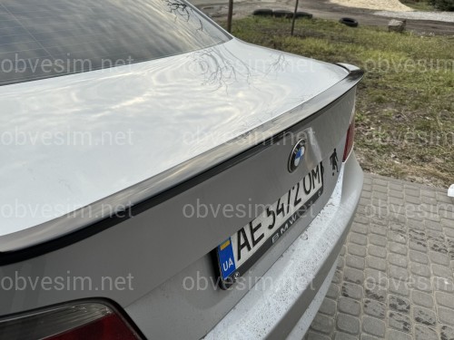 Спойлер лип багажника BMW series 5 E60 2004-2009 ABS пластик, колір чорний глянець