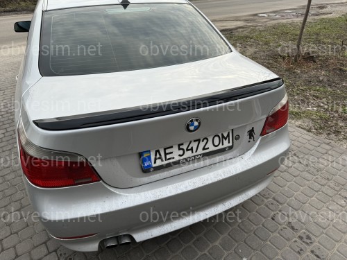 Спойлер ліп багажника BMW series 5 E60 M5 2004-2009 ABS пластик, черний глянець