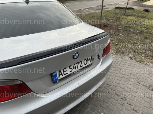 Спойлер ліп багажника BMW series 5 E60 M5 2004-2009 ABS пластик, черний глянець