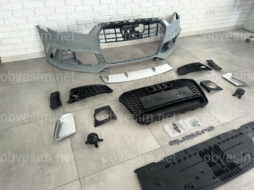 Бампер передній у зборі стиль RS6 для Audi A6 C7 2015-2017