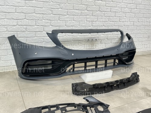 Бампер передній Mercedes C-class W205 у стилі C63 AMG рестайлінг 2019-2021