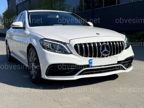 Бампер передній Mercedes C-class W205 у стилі C63 AMG рестайлінг 2019-2021