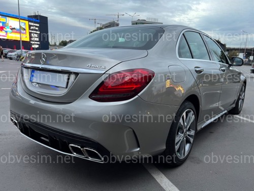 Комплект обвісу стиль AMG C63 рестайлінг 2019+ для Mercedes C Class W205 2014-2021