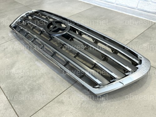 Решітка радіатора дизайн рестайлінг 2012 Toyota Land Cruiser 200 2007-2015 сіра