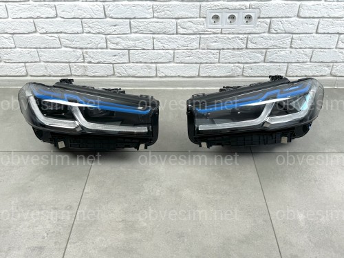 Фари стиль Laser LCI 2020+ рестайлінг для BMW G30/G31 2016-2020 2шт. із заміною бампера на 20+