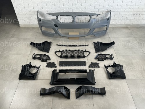 Комплект обвісу M Paket BMW 3 Series F30 2012-2018 (передній / задній бампер, пороги) ПІД ПАРКТРОННИКИ