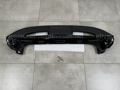 Спойлер козирок Ford Fiesta хетчбек 2011-2017, черный глянец