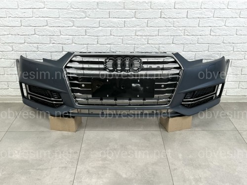 Бампер передній у зборі S-Line для Audi A4 B9 2015-2019