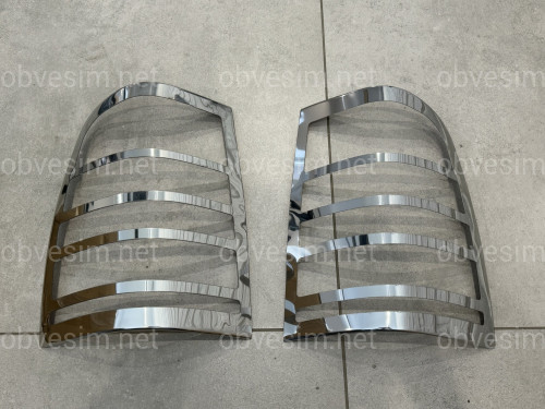 Хром накладки на стопи Mercedes-Benz Vito W638 1996-2003 (нержавіюча сталь)