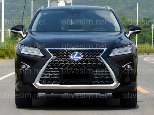 Решітка радіатора Lexus RX 2015-2019 у стилі рестайлінг 2020 колір графіт