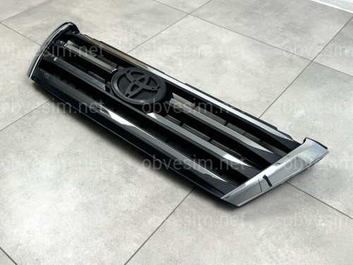 Решітка радіатора LX Mode Toyota Land Cruiser Prado 150 2013-2017 ABS пластик у чорному матовому кольорі