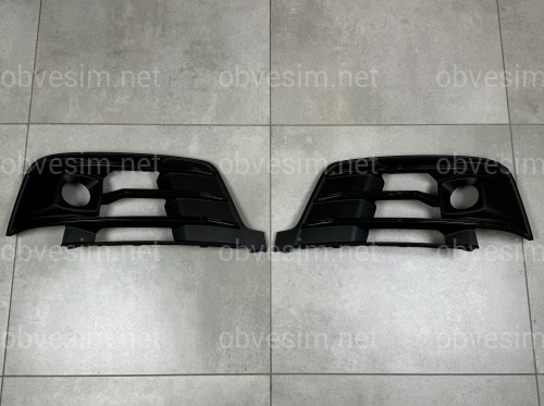 Решітки бамперу S-Line ПІД РАДАРИ Audi Q7 4M 2015-2019 чорні 2шт, ліва 4M0 807 681 / права 4M0 807 682