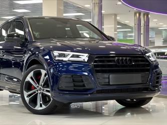 Бампер передній у зборі S-Line BLACK Audi Q5 2017-2020