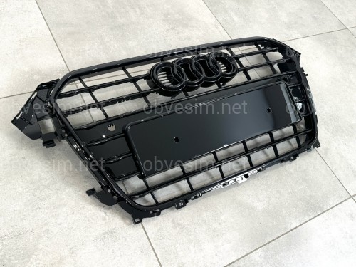 Решітка радіатора Audi A4 B8 2012-2015 чорна
